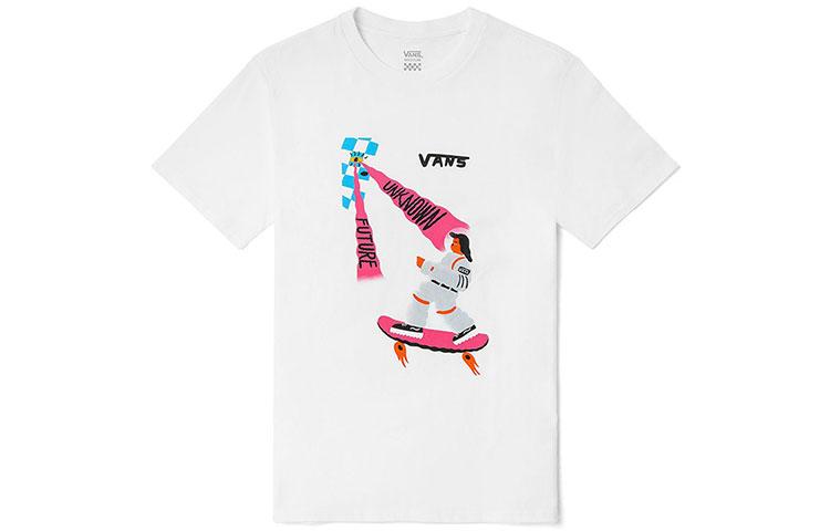 Vans x Nichinichi Drop Shoulder Sleeve T Shirt Women s White VN0A5H4RWHT M