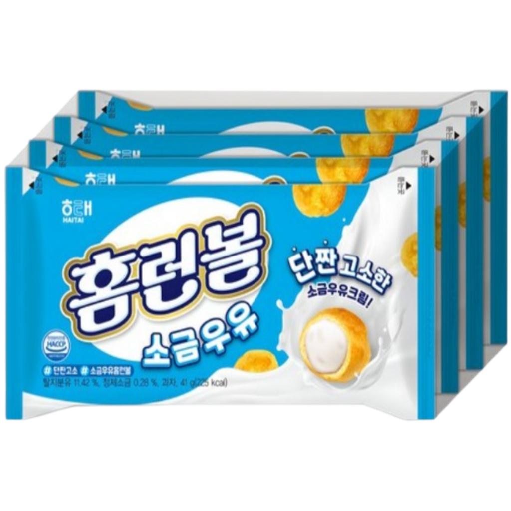 

Haitai Закуски для хоумрана 4 пачки(4Types) Salted Milk Cream