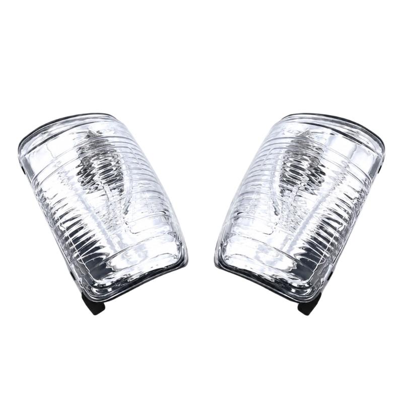 Mirror Signal Lens Pair for Transit MK8 Exterior Light Repair, Clear Indicator Lens Set with Left Right Coverage and Part 1847389 1847387