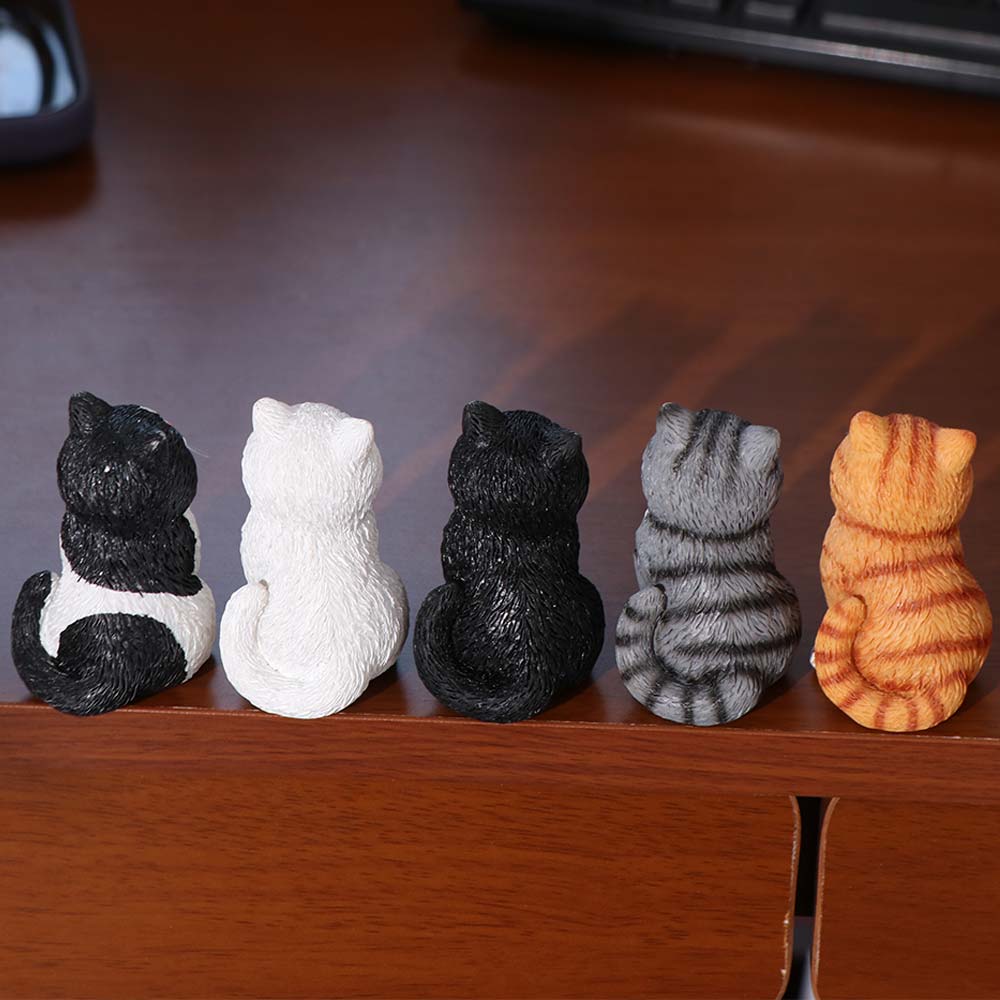 Sitting Cat Pet Model Cute Mini Cat Decoration Creative Cat Ornament  Desktop