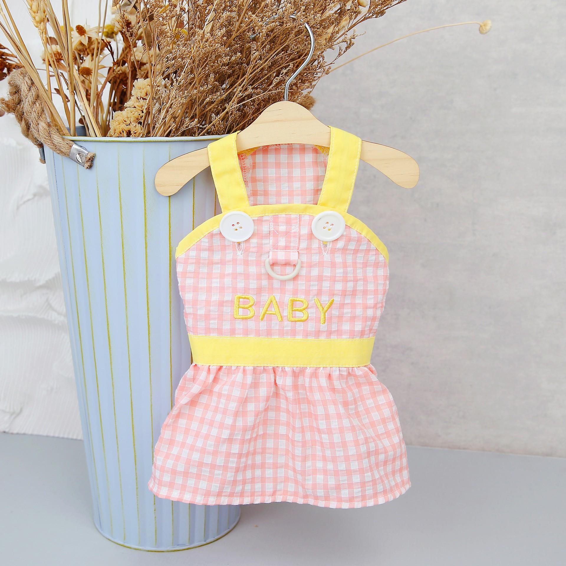 

Юбка для питомцев в клетку Юбка принцессы Платье Traction Ring Cat Одежда для маленьких собак Одежда для питомцев Весна-лето Юбка в клетку Одежда для собак XL