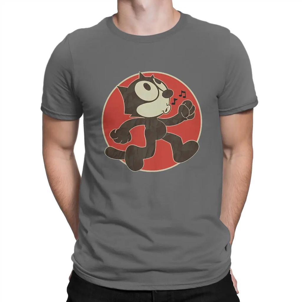 Cute T Shirt F-Felix The Cat Cartoon Cotton Clothing Casual Short Sleeve Crewneck Tee Shirt Unique T-Shirt Unisex
