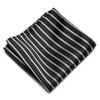 Men's Striped Jacquard Pocket Square for Weddings and Business Suits