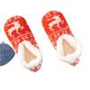 Cartoon Deer Floor Socks Five Pointed Star Thick Cotton Velvet Socks Women'S Home Sleep Carpet Socks Warm Furniture Socks