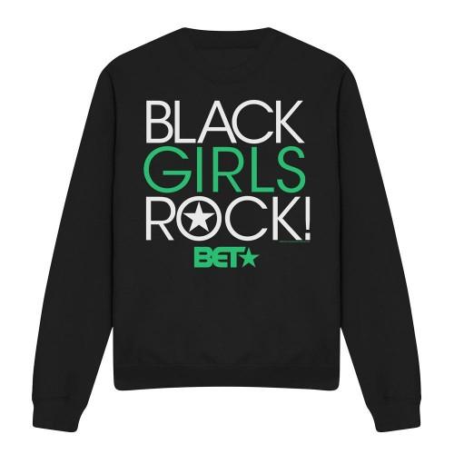 BET Unisex dospělá černá dívčí rocková mikina
