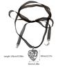 Heart Necklace Black Rope Necklace Punk Collar For Girl Streetwear Chocker