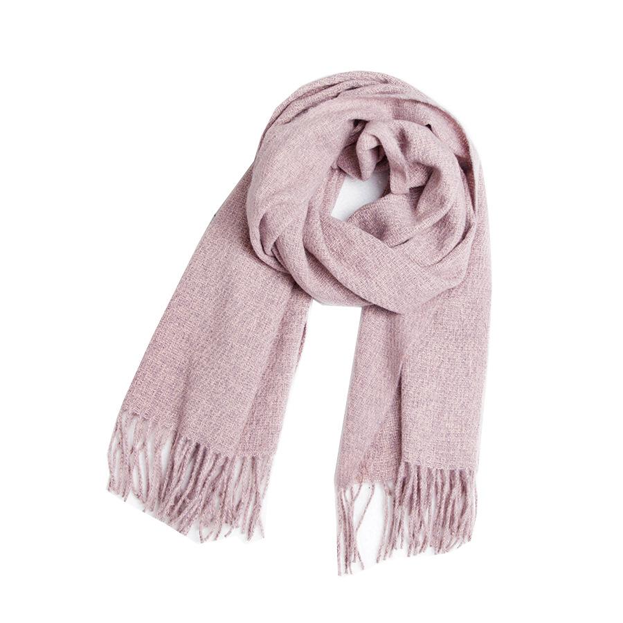 Toamnă Iarnă Culoare Solidă Eșarfă cu franjuri lungi Sal gros de damă