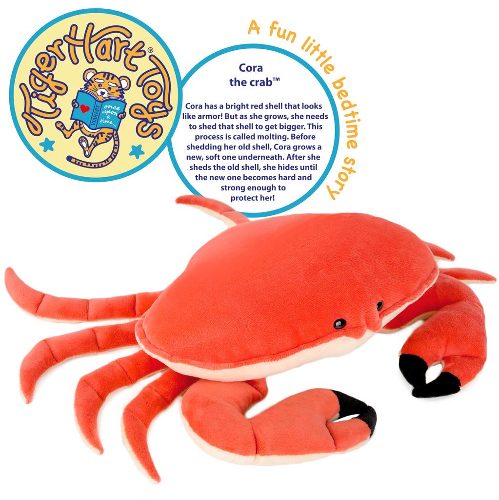 TigerHart Cora The Crab Stuffed Animal - 19-inch