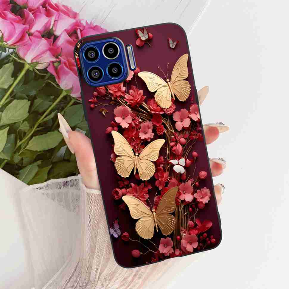 Für Motorola One 5G 6,7" Hülle Neueste Beliebte Drucke Silikon TPU Schwarze Abdeckung Für Motorola One MOTO ONE 5G Handyhüllen Bumper