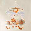 Felt Animal Crib Mobile Hanging Ornament, Baby Crib Stroller Hanging Toy, Hand-Eye Coordination Crib Bell