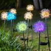 Solar Garden Light Outdoor Dandelion Garden Balcony Decoration Layout Inserted Lawn Lights