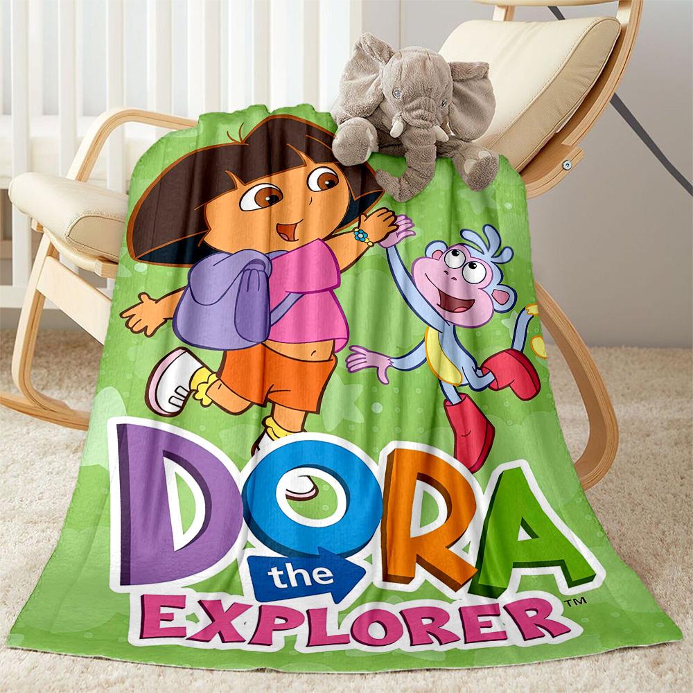 Dora Explorer Blanket Soft Warm Cozy Perfect for Livingroom Office Chair Office Four Seasons Multipurpose Warmthful Decor Gifts For Family Or Friends