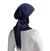 JYL TS DIY  New European American Turban Cap Solid Color Floral Muslim Hat