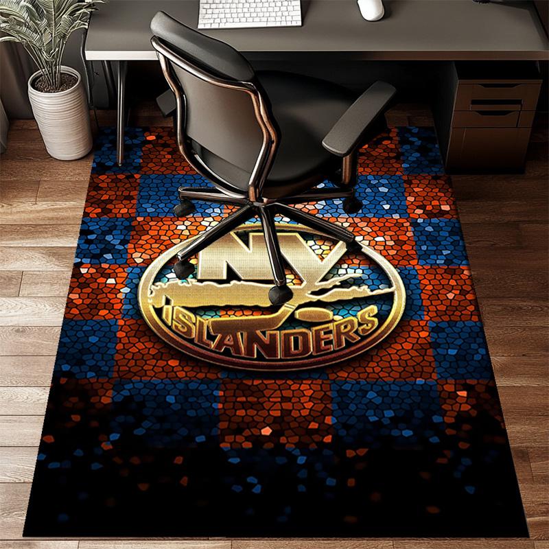 Islanders Hockey Pride Floor Mat for Living Room, Game Rooms, Office, Bedroom, Office Floor Mat Playful Design, Christmas fan gifts