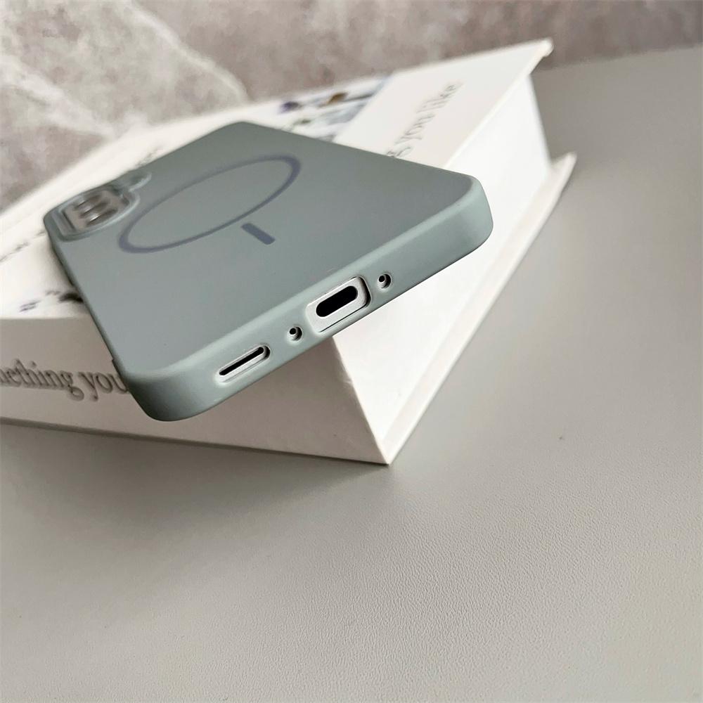 Ultra tenký jednoduchý Magsafe kryt pro Samsung Galaxy S25 S24 Ultra S23 S22 A56 Matný Hit Barva Čočka Bezdrátové nabíjení Měkký TPU kryt