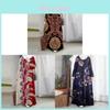 Ethnic Style Long Dress With Polyester Blend For Formal Events And Casual Wear