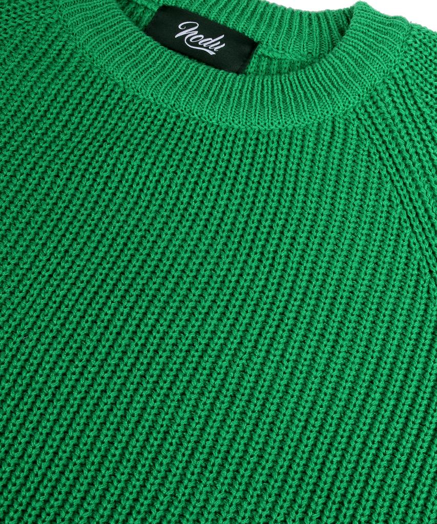 NODU Washable Daily Hazzi Raglan Knit [Green]