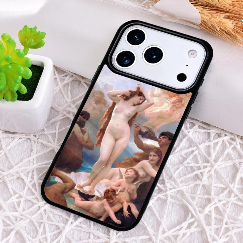 Art Paintings The Birth Of Venus Phone Case for iPhone 17 Air 16 15 11 12 14 13 Pro Max Shockproof Cover
