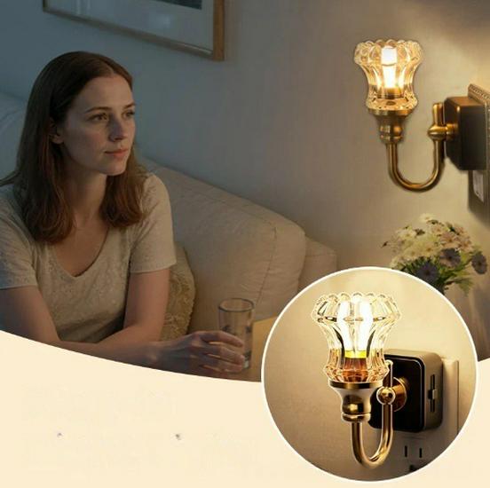 Kreatives Steck-Nachtlicht: Lustige Nachttischlampe im europäischen Stil