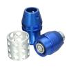 18mm Silver Alloy Aluminum Car Gear Stick Shift Shifter Lever Knob With Button