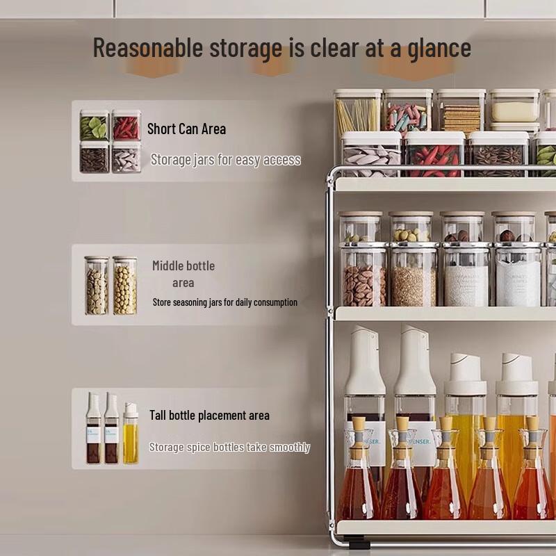 INS Style Countertop Kitchen Spice Rack