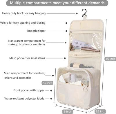 1pcs High Quality Women Makeup Bags for Accessories Toiletries Waterproof Storage Hanging Ser Hanging Bathroom Bag