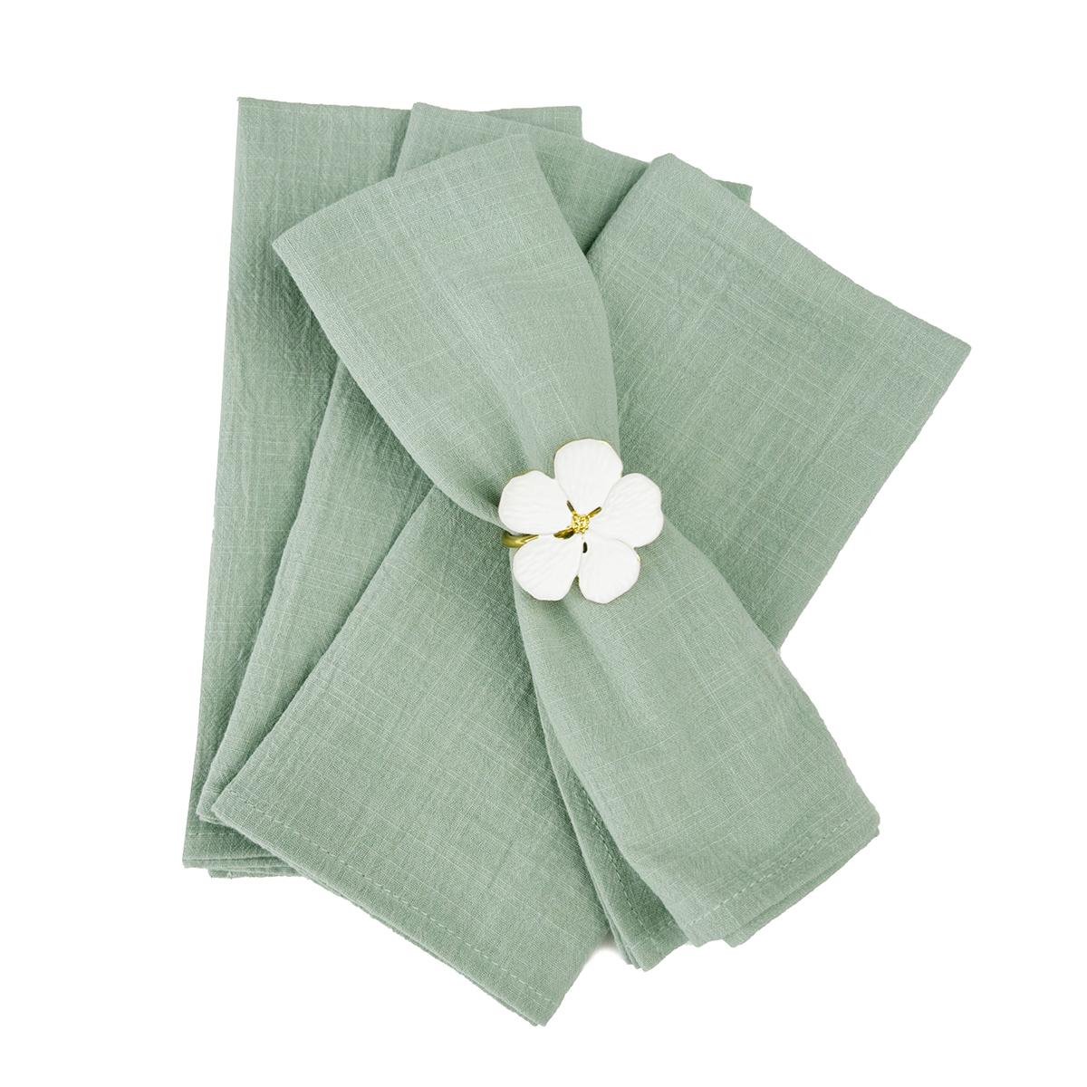 1PC 40x40cm 100% Cotton Christmas Green Napkin Blue Reusable Wedding Party Table Decor Retro napkins