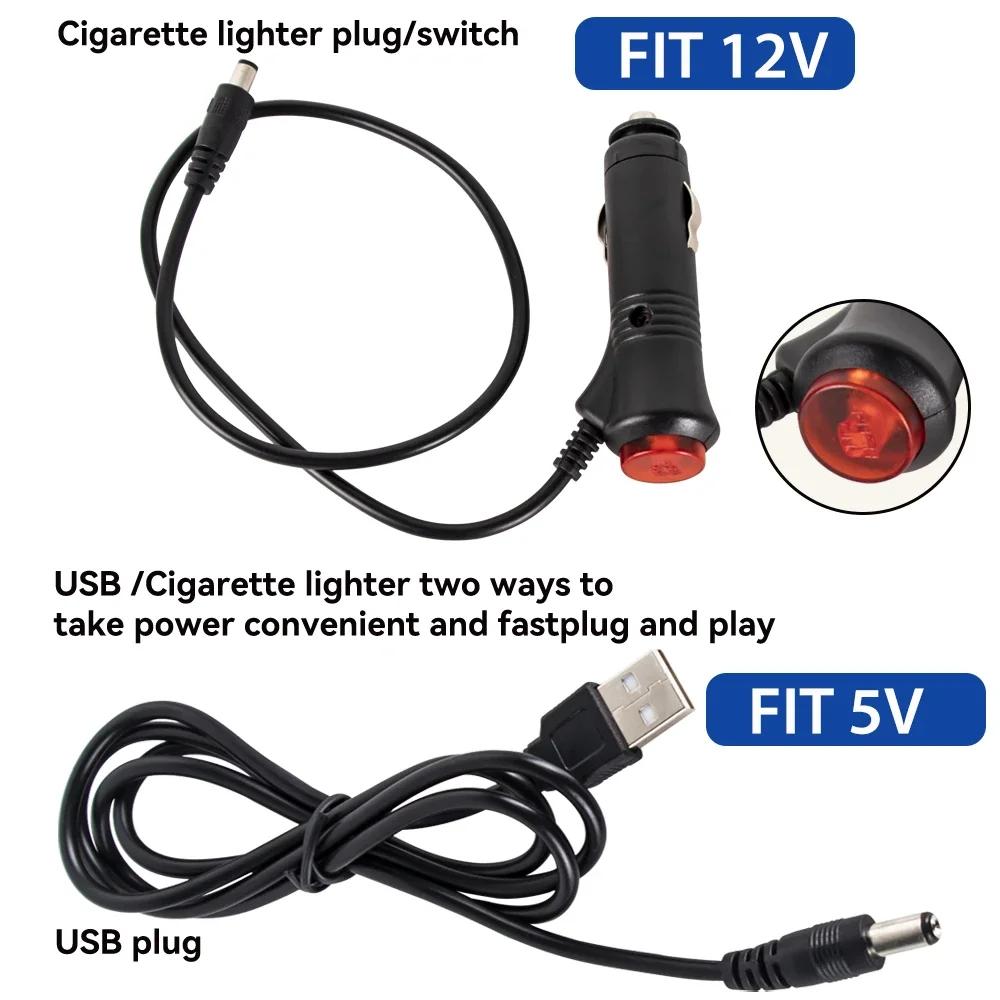 Car Interior Headlamp Decorative Light Cigarette Lighter LED Atmosphere Foot Bottom Ambient Neon strip Accessories