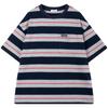 Mucmukn Retro Striped Short Sleeve T-Shirt
