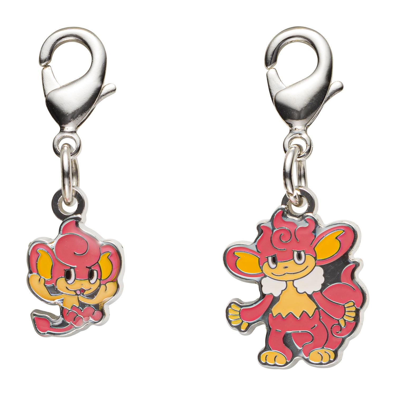 

[Pokemon] Pokemon Center National Pokedex Metal Charm 513 514 Pansear Simisear