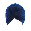 Wholesale Gold Shiny Indian Hat Vintage Wide-brimmed Headscarf Hat for Women Simple Elastic Turban Hat