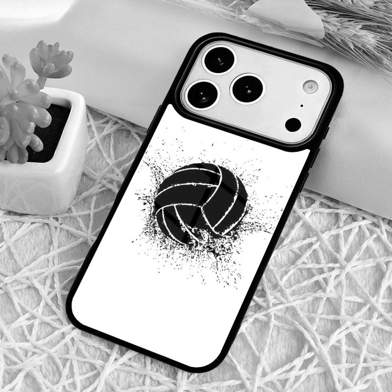 

Sports Love Volleyball Shockproof Phone Case for iPhone 17 Air 16e 15 11 12 14 13 Pro Max Cover Coque iPhone 16 Pro
