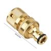 American Brass 3/4" Garden Hose Quick Connectors, Male & Female, 6-Point Adapter.
