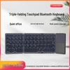 B033 Tri-Fold Bluetooth Keyboard with Touchpad - Multi-System Compatible for Tablets and Laptops