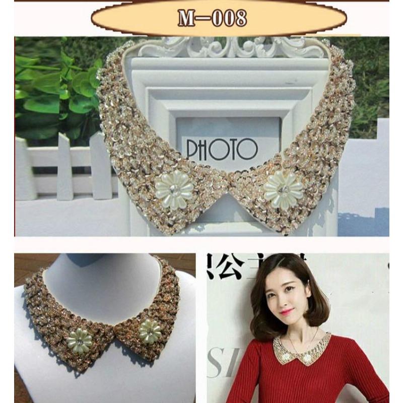 Fashion Sequins Beaded Plastic Masonry Lace Collar DIY Women's Clothing Corsage One-piece Skirt Shopping Trip Wild Decoration