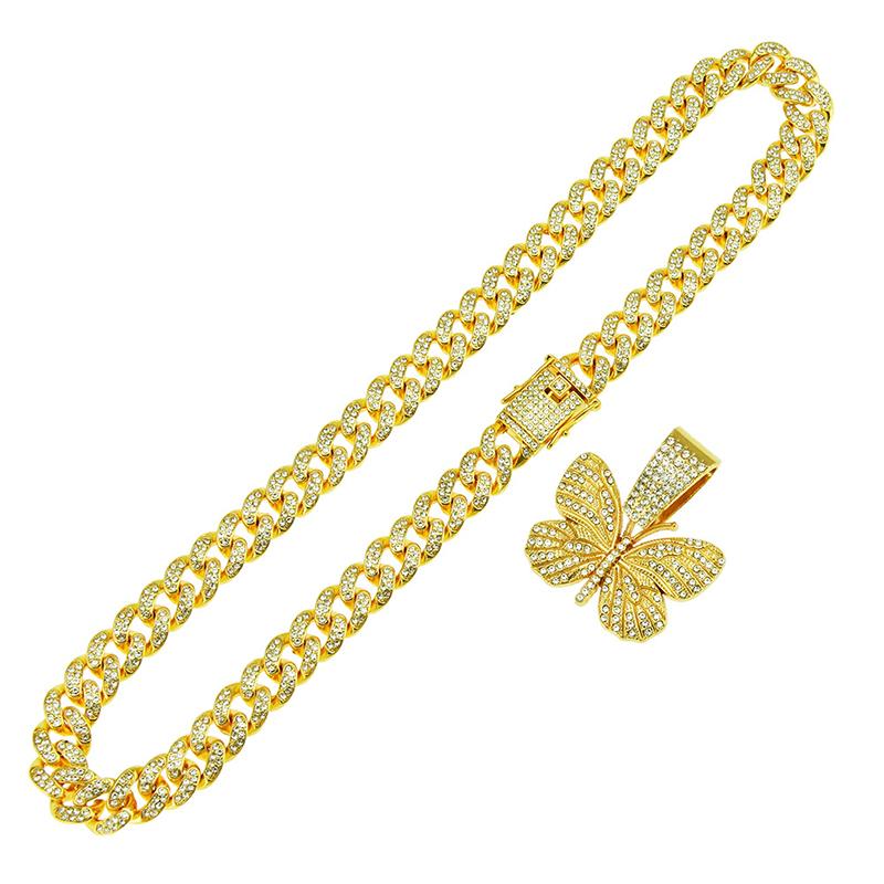 Buy Full Diamond Butterfly Necklace 