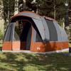 VidaXL Tunnel Camping Tent 3 Person Grey and Orange Waterproof, Tent, Camping Shelter, Garden Shelter 94624
