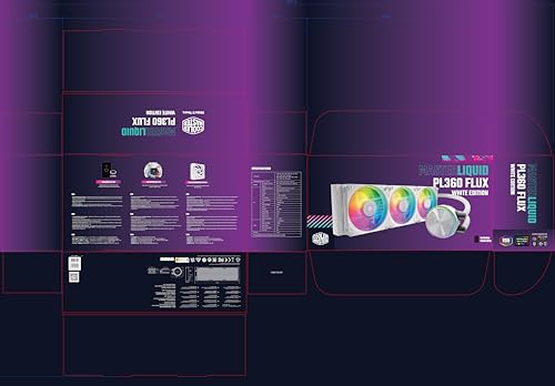 Cooler Master MasterLiquid PL360 Flux White Edition All-in-One Liquid CPU Cooler, High-End Model MLY-D36M-A23PZ-RW FN1888