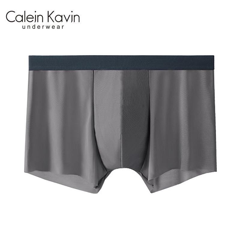 

Мужские антибактериальные трусы-боксеры Calejn Kavjn Ice Silk с промежностью из чистого хлопка 3XL темно-серого