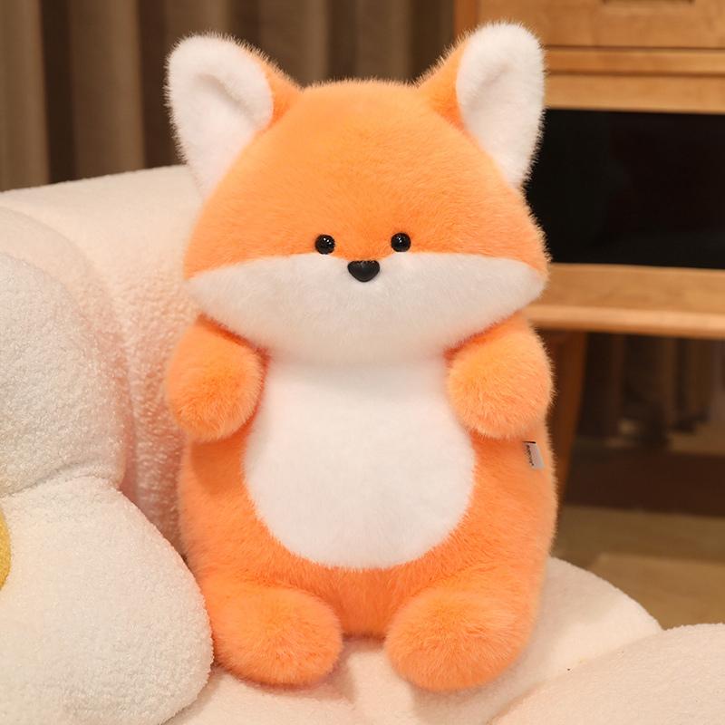 Chubby Dinosaur Fox Dog Cat Otter Plush Toy Soft Stuffed Cartoon Animal Doll Baby Sleeping Companion Pillow Kids Sweet Gifts