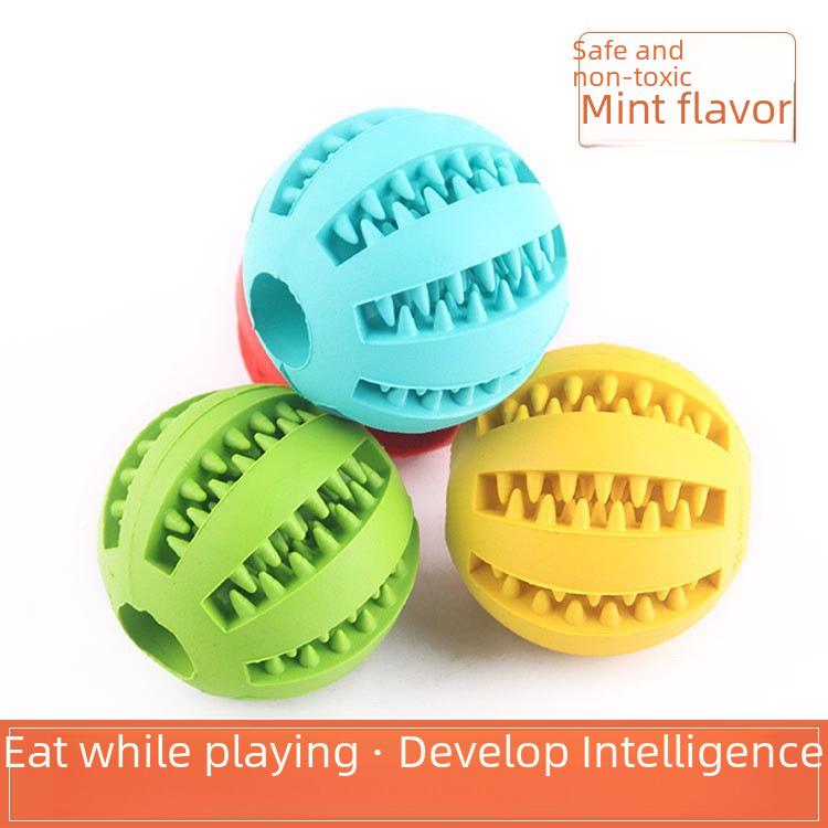 Dog Food-Leaking Chew Ball: Interactive, Educational, and Teeth-Cleaning Watermelon Toy.