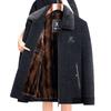 Papa Fleece Verdickt Herbst und Winter Chenille Mittlere und ältere Männer Freizeitjacke Die Jacke für ältere Männer Baumwollmantel
