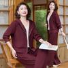 Qiufuruo 2025 Middle-Aged Women's Autumn Sportswear Set