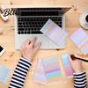 Portable to Do List Gradient Checklist Sticky Notepad Self-stick To-do Pads Macaron Color Self Stick Note Pads Tearable Planner Memo Pad for