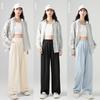 Women's Relaxed High-Waist Wide-Leg Pants