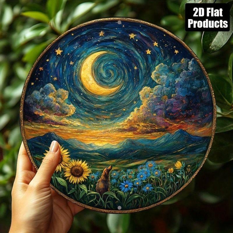 Metal Tin Sign 2D Wall Art Home Decor Flat Hanging Decorative Plaque