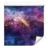 Watercolor Galaxy Wallpaper Blue and Purple for Living Room and Bedroom 50x1000