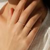 MODIAN Sterling Silver S999 Minimalist Hammered Stackable Sparkling Ring for Women