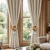Fabric Flowers Pearl Curtain Holdbacks Adjustable Curtain Buckle Curtain Rope Bundle  Living Room