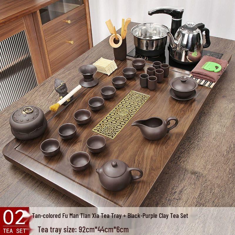 

Automatic Tea Tray with Kettle & Kung Fu Tea Set None